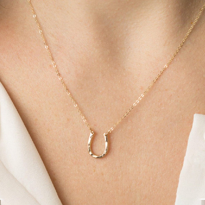 Lamia Horseshoe Pendant Necklace