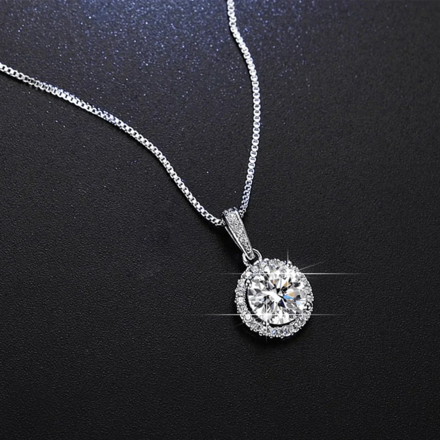 Adaline's Halo Zirconia Necklace