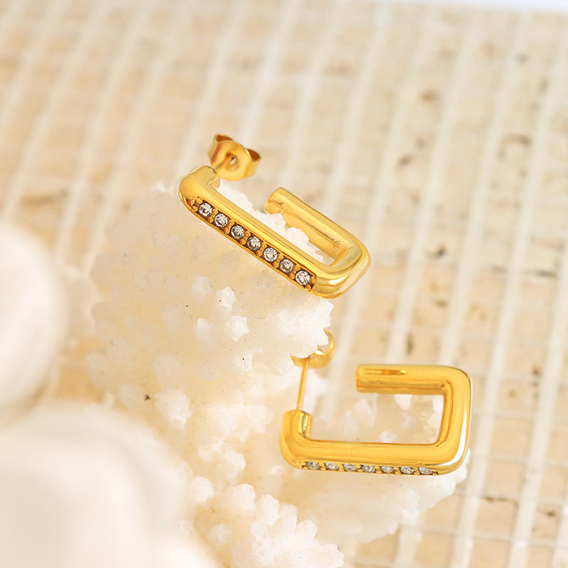 Nova Geometric Zirconia Earrings