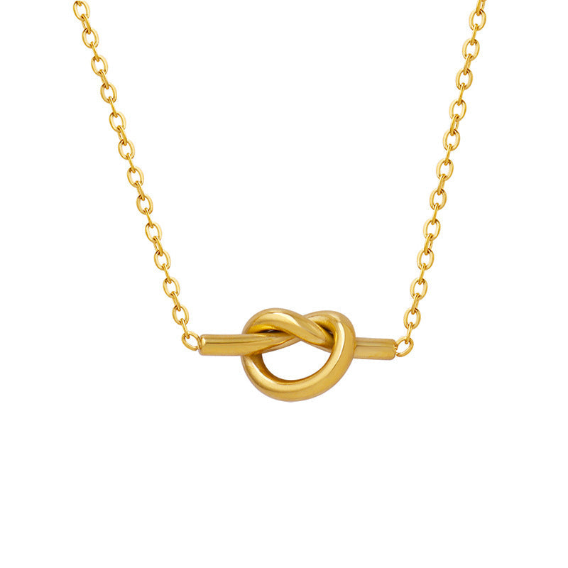 Eclair Gold Button Necklace