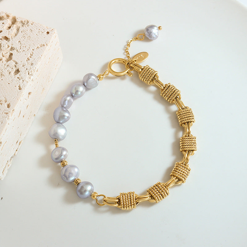 Regalia Gold Pearl Bracelet