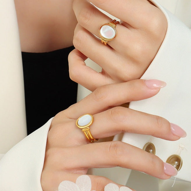 Belle Gold Sea Shell Ring