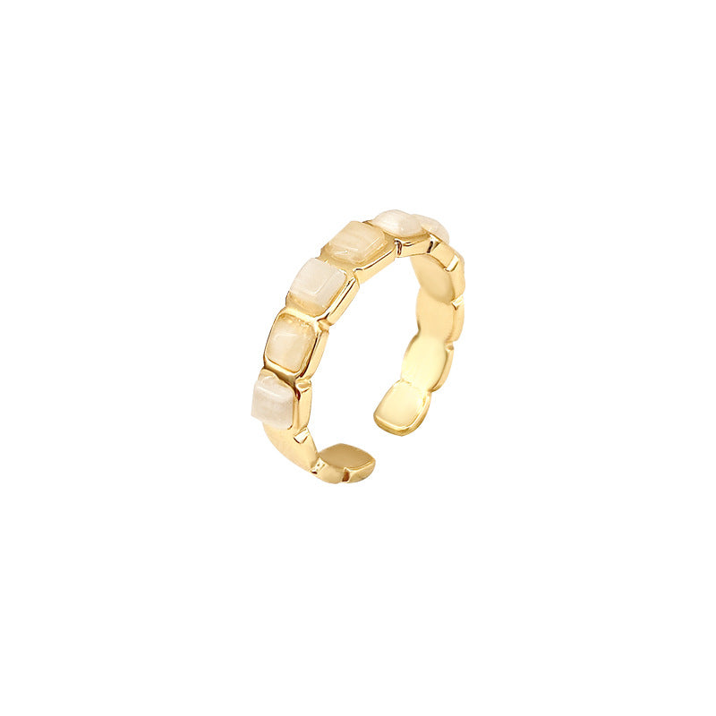 Florence Gold Pearl Ring