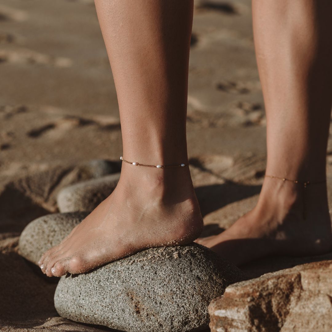 Freshwater Pearls Ankle Bracelet